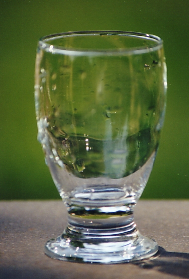 wet glass